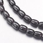 Non-Magnetic Synthetic Hematite Beads, Oval, Black, 6x4mm, Hole: 1mm, about 65~70pcs/strand, 15.75''(40cm)
(X-G-H1081-1)