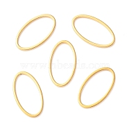 201 Stainless Steel Linking Rings, Oval, Golden, 15.5x8.5x1mm(STAS-C030-04A-G)