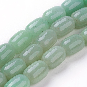 Natural Green Aventurine Beads Strands, Oval, 18x13mm, Hole: 1.5mm, about 22pcs/strand, 15.5 inch(39.5cm)
