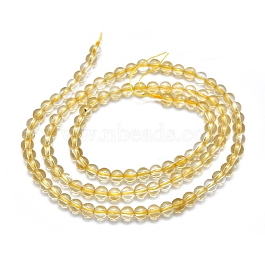 Chapelets de perles de citrine naturelle(G-K305-31-E)-2