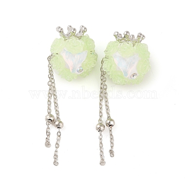 Handmade Luminous Polymer Clay Rhinestone Beads(CLAY-H003-11P-02)-3