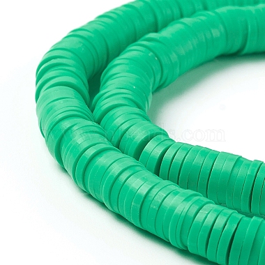 Flat Round Eco-Friendly Handmade Polymer Clay Beads(CLAY-R067-6.0mm-06)-2