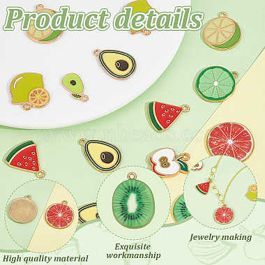54pcs 9 styles Alloy Enamel Pendants(ENAM-GA0001-11)-4
