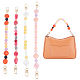 Elite 4Pcs 4 Style Resin Imitation Gemstone Beaded Bag Handles(FIND-PH0009-46A)-1