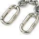 304 Stainless Steel Oval Link Bag Extender Chains(AJEW-BA00131)-4