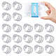 100Pcs Unisex 304 Stainless Steel Ear Cuff Findings with Hole(FIND-DC0001-14)-1