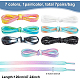 Fingerinspire 7Pairs 7 Colors Luminous Polyester Shoelaces(DIY-FG0003-19)-2