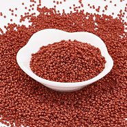 TOHO Japanese Seed Beads, Round, 11/0, (46L) Opaque Terra Cotta, 2x1.5mm, Hole: 0.5mm, about 42000pcs/pound(SEED-F002-2mm-46L)