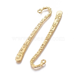 Tibetan Style Alloy Bookmarks, Lead Free and Nickel Free and Cadmium Free, Golden, 79.5x15.5x2mm, Hole: 2mm(LF9212Y-NFG)