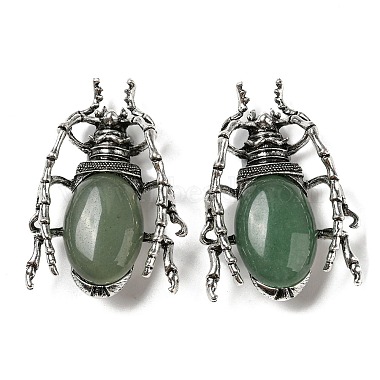 Insects Green Aventurine Brooch