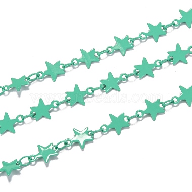Medium Sea Green Brass Link Chains Chain