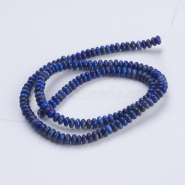 Chapelets de perles en lapis-lazuli naturel(G-P354-10-4x2mm)-2