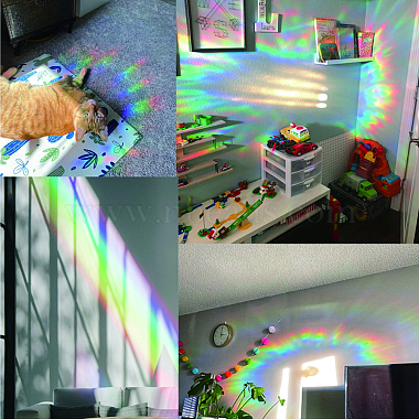 Autocollants adhésifs de film de vitrail de couleur de laser de pvc imperméable de gorgecraft(DIY-WH0256-055)-5