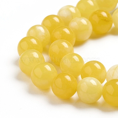 Natural White Jade Beads Strands(G-G843-01-8mm)-3