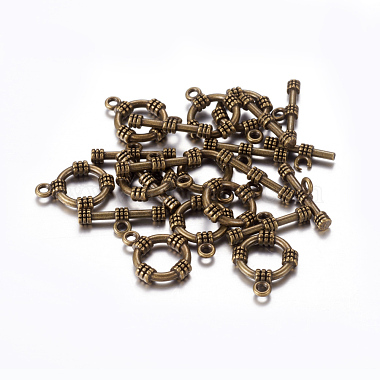 Tibetan Style Alloy Toggle Clasps(MLF0141Y-NF)-2