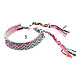 Cotton Braided Wave Pattern Cord Bracelet(FIND-PW0013-002E)-1
