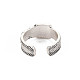 Belt Buckle Shape Open Cuff Ring(RJEW-S038-220)-2