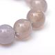 Round Natural Grey Agate Bead Strands(G-R345-6mm-07)-4