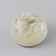Plat rond en platine en forme de dôme plaqué alliage bijoux de résine boutons pression(X-RESI-R076-1)-1