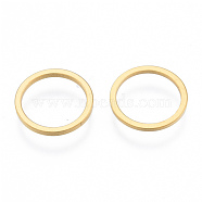 201 Stainless Steel Linking Rings, Round Ring, Golden, 12x1mm, Inner Diameter: 10mm(STAS-N090-T04-2)