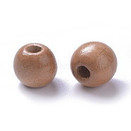 Dyed Natural Wood Beads, Round, Lead Free, Mixed Color, 16x15mm, Hole: 4mm(X-WOOD-Q006-16mm-M-LF)
