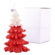 Christmas Tree Candles, Scented Candles Gifts, with Box, for Family Gatherings Christmas Parties Holiday New Year Decoration, Red, 11.3x7cm(JX290A)