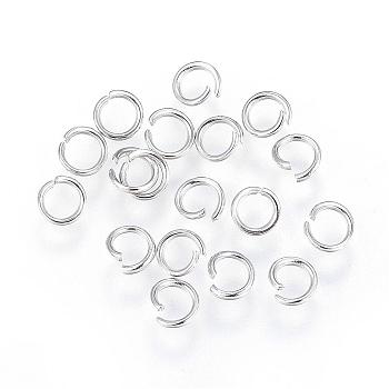 304 Stainless Steel Open Jump Rings, Metal Connectors for DIY Jewelry Crafting and Keychain Accessories, Stainless Steel Color, 20 Gauge, 5x0.8mm, Inner Diameter: 3.5mm