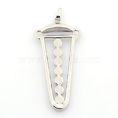 Vintage Chakra Jewelry Brass Gemstone Pendants(G-I114-09)-2