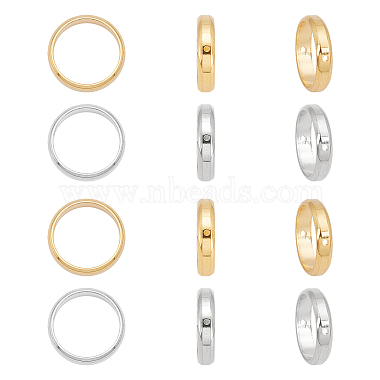 Golden & Stainless Steel Color Ring 304 Stainless Steel Bead Frame
