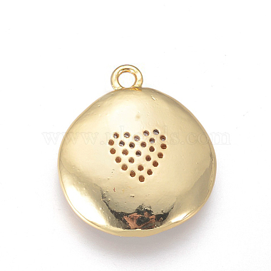Golden Plated Brass Micro Pave Cubic Zirconia Pendants(KK-F809-07G-02)-2