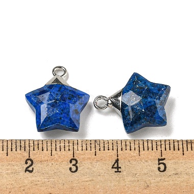 Natural Lapis Lazuli Pendants(G-P540-01P-04)-3