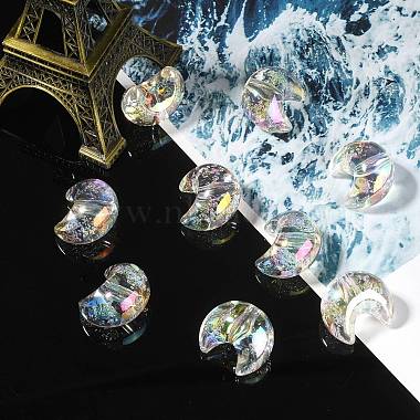 50Pcs UV Plating Transparent Acrylic Beads(PACR-CJ0001-25)-5