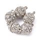 Alloy Rhinestone Magnetic Clasps with Loops(RB-H116-3-N-1)-3