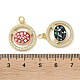 pendentifs en laiton zircon cubique transparent(KK-C045-17G)-3