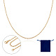Brass Lumachina Chain Necklace for Women(NJEW-TA0001-15)-1