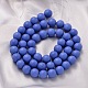 Round Shell Pearl Frosted Beads Strands(BSHE-I002-8mm-M)-2