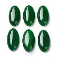 Natural Malaysia Jade Cabochons, Dyed, Oval, Dark Green, 30x15x6mm(G-R490-04B)