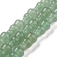 Natural Green Aventurine Beads Strands, Gourd, 13.5~14.5x8~8.5mm, Hole: 1mm, about 26pcs/strand, 14.96''(38cm)(G-C039-A09)