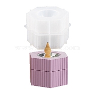 DIY Incense Stove Storage Silicone Molds, Resin Casting Molds, for UV Resin, Epoxy Resin Craft Making, Hexagon, 10.7~12.1x10.4~10.8x3.6~4.15cm(DIY-G113-13B)