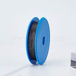 Round Copper Wire, for Jewelry Making, Gunmetal, 22 Gauge, 0.6mm, about 98.42 Feet(30m)/roll(CWIR-BC0005-02D-B)