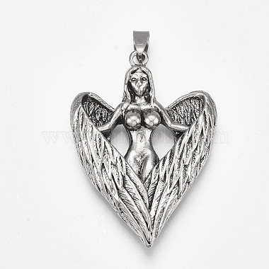 Antique Silver Angel & Fairy Alloy Big Pendants