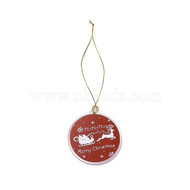 Décoration pendentif en acrylique sur le thème de Noël(HJEW-G021-01D)-2