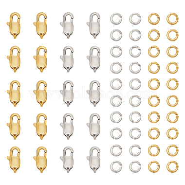 Golden & Stainless Steel Color Others 304 Stainless Steel Lobster Claw Clasps