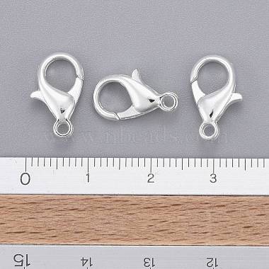 Silver Color Plated Alloy Lobster Claw Clasps(X-E105-S)-4