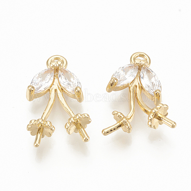 Real Gold Plated Brass+Cubic Zirconia Bail