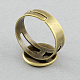 Brass Pad Ring Settings(MAK-S017-16mm-JN002AB)-2
