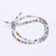 Mixed Electroplate Glass Faceted Rondelle Bead Strands(X-EGLA-J047-3x2mm-46)-3