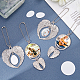 SUPERFINDINGS 4 Sets 2 Style  Alloy Pendant Decoration Cabochon Settings(AJEW-FH0002-02)-3