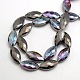 Faceted Electroplate Crystal Glass Horse Eye Beads Strands(EGLA-F071-M)-2
