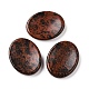 Oval Natural Mahogany Obsidian Thumb Worry Stone for Anxiety Therapy(G-P486-03A)-1